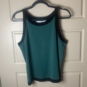 NWOT Misook women’s Sz L Two Tone Career Knit Top